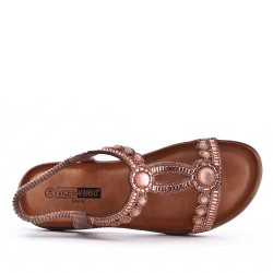 Grande Taille 38-43- Sandale en simili cuir