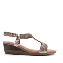 Grande Taille 38-43- Sandale en simili cuir