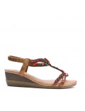 Grande Taille 38-43- Sandale en simili cuir