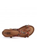 Grande Taille 38-43- Sandale en simili cuir