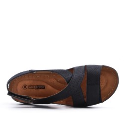 Grande Taille 38-43- Sandale en simili cuir
