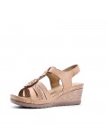 Grande Taille 38-43- Sandale en simili cuir