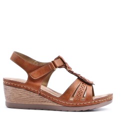 Grande Taille 38-43- Sandale en simili cuir