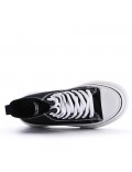 Women's faux leather lace up sneaker