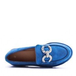 Derby en simili daim pour femme
