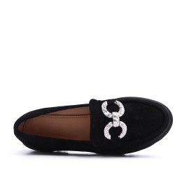 Derby en simili daim pour femme