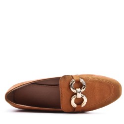 Derby en simili daim pour femme