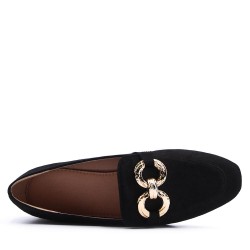 Derby en simili daim pour femme