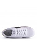 Women's faux leather sneaker