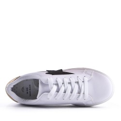 Women's faux leather sneaker