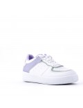 Women's faux leather sneaker