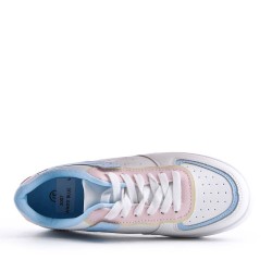 Women's faux leather sneaker