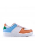 Women's faux leather sneaker