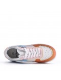 Women's faux leather sneaker