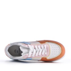 Women's faux leather sneaker