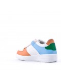 Women's faux leather sneaker