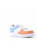 Women's faux leather sneaker