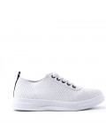 Women's faux leather sneaker