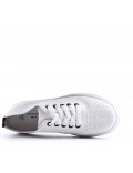 Women's faux leather sneaker