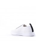 Women's faux leather sneaker