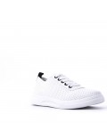 Women's faux leather sneaker