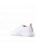 Women's faux leather sneaker