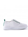 Women's faux leather sneaker