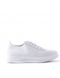 Women's faux leather sneaker