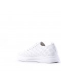 Women's faux leather sneaker