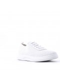 Women's faux leather sneaker