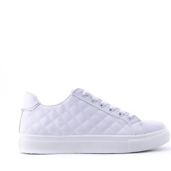 Women's faux leather sneaker