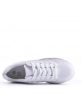 Women's faux leather sneaker