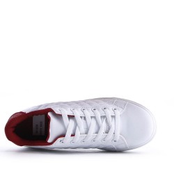 Women's faux leather sneaker