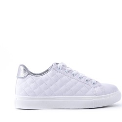 Women's faux leather sneaker