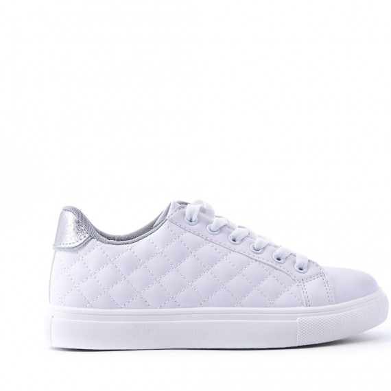 Women's faux leather sneaker