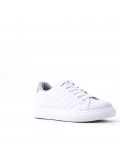 Women's faux leather sneaker