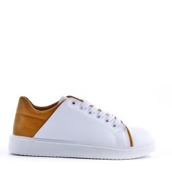 Women's faux leather sneaker