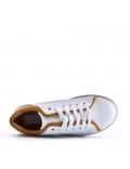 Women's faux leather sneaker