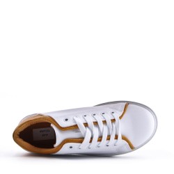 Women's faux leather sneaker