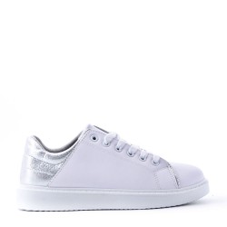 Women's faux leather sneaker