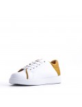 Women's faux leather sneaker