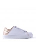 Women's faux leather sneaker