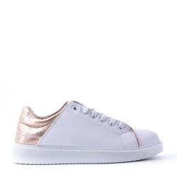 Women's faux leather sneaker