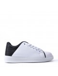 Women's faux leather sneaker