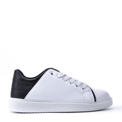 Women's faux leather sneaker