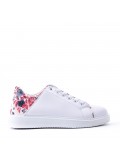 Women's faux leather sneaker