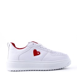 Basket en simili cuir pour femme
