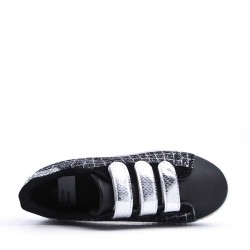 Basket sans lacet en textile pour femme