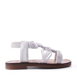 Sandale fille en simili cuir
