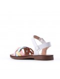 Girl's faux leather sandal